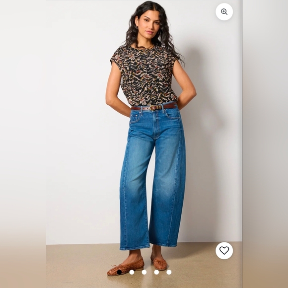 ❤️ NWT! EVEREVE OAKLEY MESH TOP, NEUTRAL ABSTRACT PRINT, LARGE - Picture 4 of 13